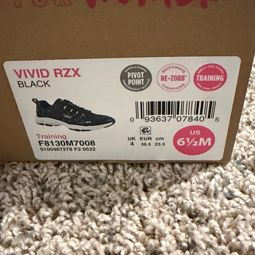 Ryka Black and White Athletic Shoes - Picture 3 of 6